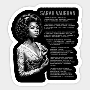 Sarah Vaughan Sticker